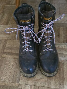 Carolina Loggers With New American Flag Laces.
